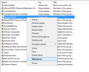 Właściwości użytkownika
